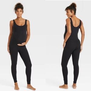 Isabel Maternity by Ingrid & Isabel Sleeveless Black Jumpsuit